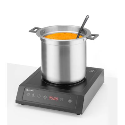 Kotlík na polévku bez vody, 10L, HENDI, 10L, Černá, 230V/450W, ⌀330x(H)398mm | 860564